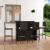 Set mobilier bar de grădină cu perne, 5 piese, negru GartenMobel Dekor