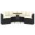 Set mobilier de grădină cu perne, 7 piese, negru, poliratan GartenMobel Dekor