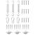 Set de accesorii parasolar, 9 piese, oțel inoxidabil GartenMobel Dekor