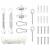 Set accesorii parasolar, 9 piese, oțel inoxidabil GartenMobel Dekor