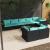 Set mobilier de grădină cu perne, 9 piese, negru, poliratan GartenMobel Dekor