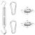 Kit accesorii de montaj parasolar, 5 piese, oțel inoxidabil GartenMobel Dekor