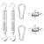 Kit accesorii de montaj parasolar, 6 piese, oțel inoxidabil GartenMobel Dekor