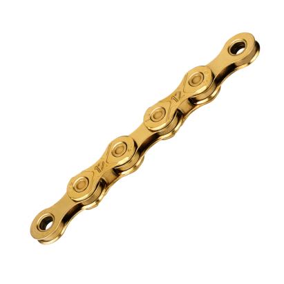Lant Bicicleta KMC X12 Ti-N, 12 Viteze, 1/2X11/128 Inch, 126 Zale, Auriu Ultimate FactoryBikes