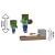 MINECRAFT REDSTONE CHARGED SET CAPCANA CU SAGETI PENTRU ZOMBI FIGURINA CU ACCESORII SuperHeroes ToysZone