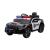 Mașină electrică de poliție Dodge 12V pentru copii, neagră
