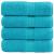 Prosoape oaspeți premium SOLUND 4 buc turcoaz 30x50 cm 600 gsm GartenMobel Dekor