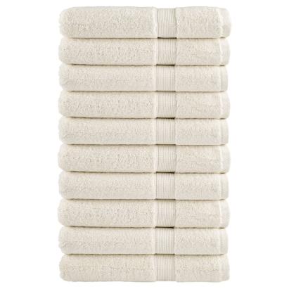 Prosoape de saună premium SOLUND 10 buc. crem 80x200 cm 600 gsm GartenMobel Dekor