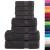 Set de prosoape premium SOLUND, 8 piese, antracit, 600 g/m² GartenMobel Dekor