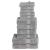 Set de prosoape premium SOLUND, 12 piese, gri, 600 g/m² GartenMobel Dekor