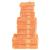 Set de prosoape premium SOLUND, 12 piese, portocaliu, 600 g/m² GartenMobel Dekor