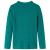 Tricou de copii cu mâneci lungi, tricot cu nervuri, verde închis, 116 GartenMobel Dekor