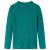 Tricou de copii cu mâneci lungi, tricot cu nervuri, verde închis, 128 GartenMobel Dekor