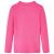 Tricou de copii cu mâneci lungi, tricot cu nervuri, roz aprins, 104 GartenMobel Dekor