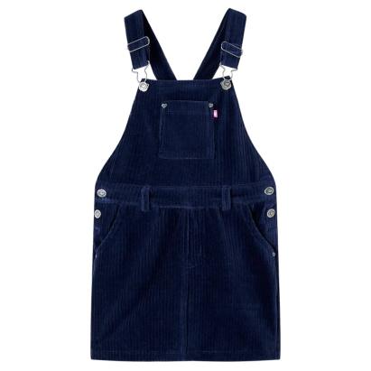 Rochie salopetă pentru copii, velur, bleumarin, 92 GartenMobel Dekor