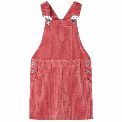 Rochie salopetă pentru copii, velur, roz, 116 GartenMobel Dekor