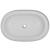 Chiuvetă ovală, alb, 63 x 42 cm, ceramică de lux GartenMobel Dekor