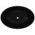 Chiuvetă ovală, negru, 40 x 33 cm, ceramică de lux   GartenMobel Dekor