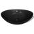 Chiuvetă ovală cu preaplin, negru, 59 x 38,5 cm, ceramică de lux GartenMobel Dekor