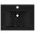 Chiuvetă dreptunghiulară ceramică, loc robinet, negru, 60x46 cm GartenMobel Dekor