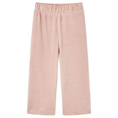 Pantaloni de copii din velur, roz, 104 GartenMobel Dekor