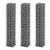 Set gabioane, 3 buc, sârmă galvanizată, 25 x 25 x 150 cm  GartenMobel Dekor