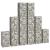 Set gabioane, 6 buc., sârmă galvanizată  GartenMobel Dekor