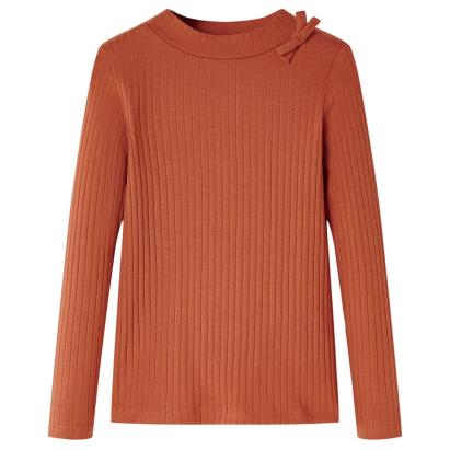 Tricou pentru copii cu mâneci lungi, coniac, 92 GartenMobel Dekor