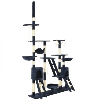 Ansamblu pisici, stâlpi de sisal, 230-250 cm albastru GartenMobel Dekor