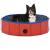 Piscină pentru câini pliabilă, roșu, 80 x 20 cm, PVC GartenMobel Dekor