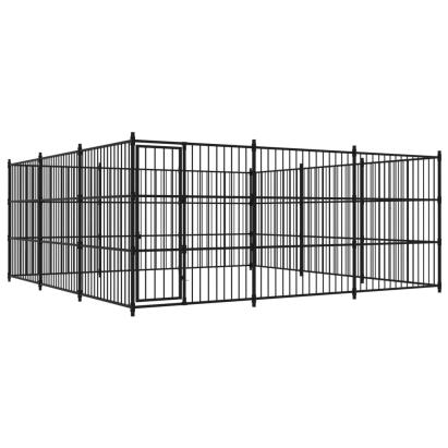 Padoc de exterior pentru câini, 450x450x185 cm GartenMobel Dekor