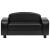 Canapea pentru câini, negru, 80 x 50 x 40 cm, piele ecologică GartenMobel Dekor
