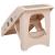 Scară pentru câini pliabilă, crem, 62 x 40 x 49,5 cm GartenMobel Dekor