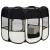 Țarc de câini pliabil cu sac de transport, negru, 90x90x58 cm GartenMobel Dekor