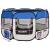 Țarc joacă pliabil câini cu sac de transport albastru 110x110x58 cm GartenMobel Dekor