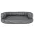 Pat pentru câini, spumă ergonomică, gri, 75x53 cm, piele eco GartenMobel Dekor