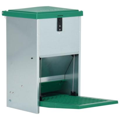 Dozator automat de hrană pentru păsări de curte, cu banda, 8 kg GartenMobel Dekor