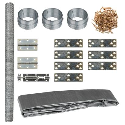 Coteț de găini, 268x100x190 cm, metal (nu se vinde individual) GartenMobel Dekor