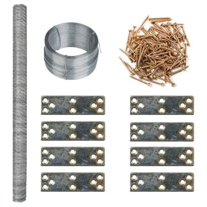 Extensie pentru coteț de găini, 268x100x190 cm, metal GartenMobel Dekor