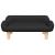 Pat de câini, negru, 70x40x24 cm, material textil GartenMobel Dekor
