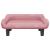 Pat de câini, roz, 70x40x24 cm, catifea GartenMobel Dekor
