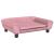 Pat de câini, roz, 70x48x22 cm, catifea GartenMobel Dekor
