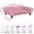 Pat de câini, roz, 70x48x22 cm, catifea GartenMobel Dekor