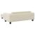 Pat pentru câini cu extensie, crem, 100x50x30 cm, piele eco GartenMobel Dekor