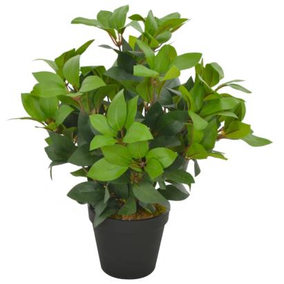 Plantă artificială dafin cu ghiveci, verde, 40 cm GartenMobel Dekor