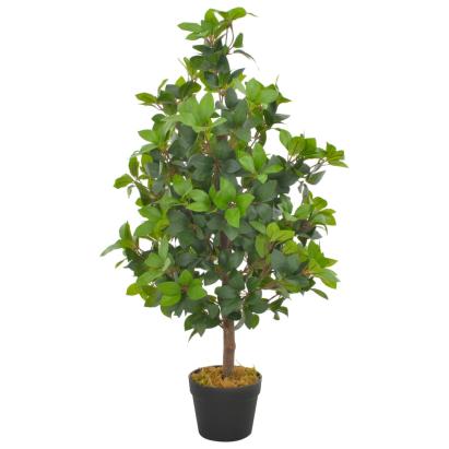 Plantă artificială dafin cu ghiveci, verde, 90 cm GartenMobel Dekor