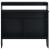 Masă de bar cu 2 blaturi, negru, 130x40x120 cm GartenMobel Dekor