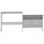 Masă de bar cu 2 blaturi, alb și gri, 130x40x120 cm GartenMobel Dekor