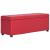 Bancă, compartiment de depozitare, roșu, 116 cm piele ecologică GartenMobel Dekor