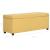 Bancă cu compartiment de depozitare, galben, 116 cm, poliester GartenMobel Dekor